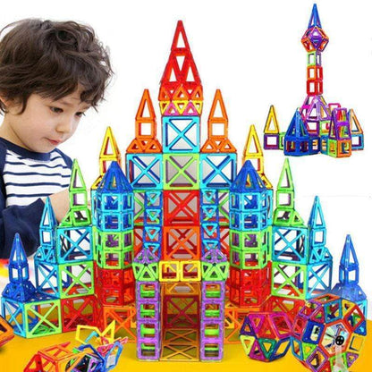 Bloques de construcción magnéticos. Juguetes para niños